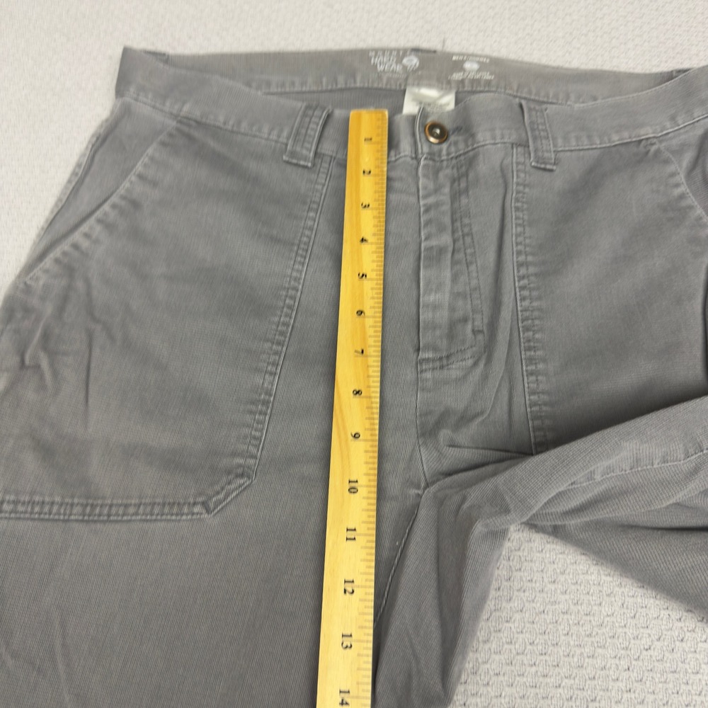Mountain Hardwear Pants Mens 34x30 Gray Cotton Blend Canvas Workwear Hiking - Picture 10 of 11